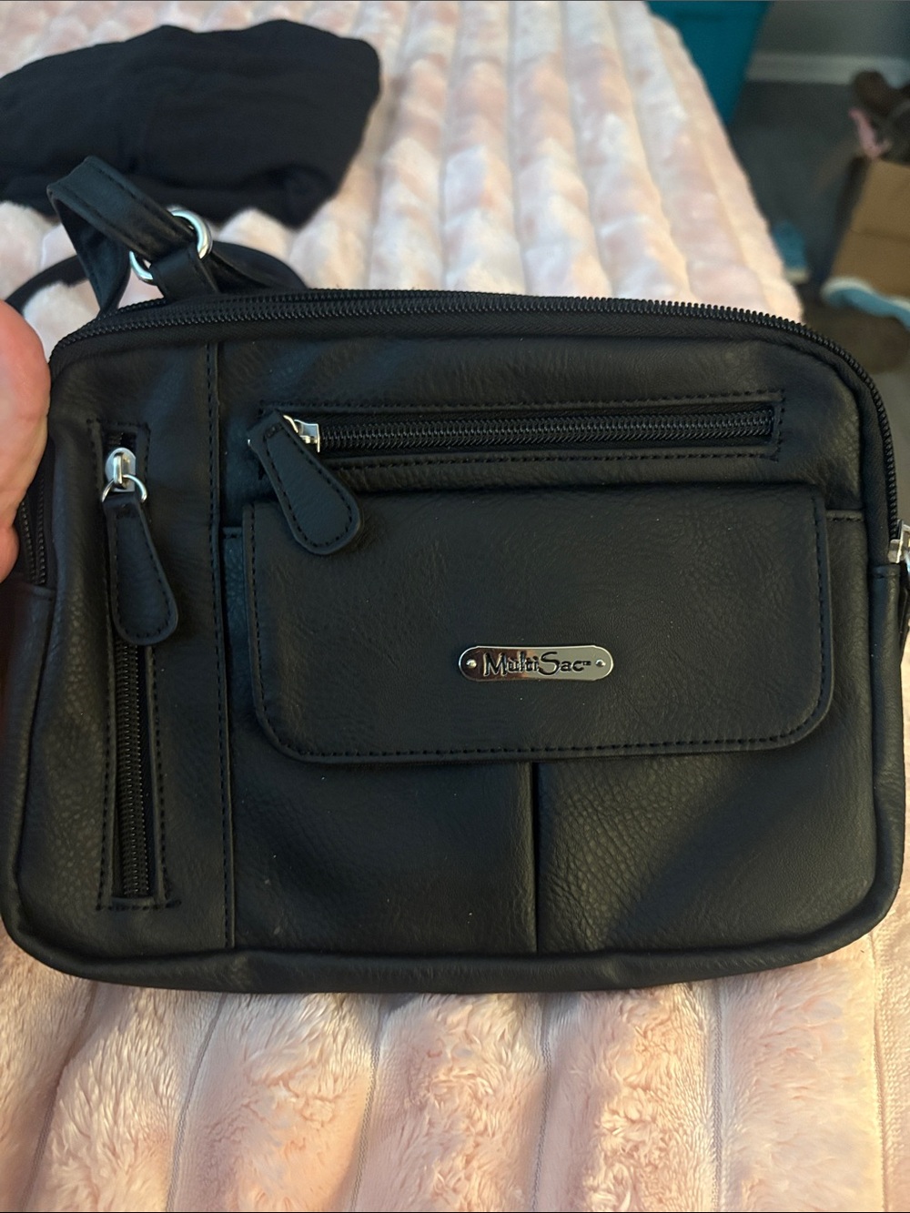 MultiSac Black Crossbody Bag for Women